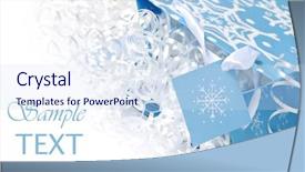  Presentation with curling - PPT theme enhanced with winter sale - snowflake gift bag with shiny background and a sky blue colored foreground