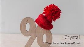  Presentation with percent - Amazing slide set having winter-sale-and-shopping-concept backdrop and a mint green colored foreground