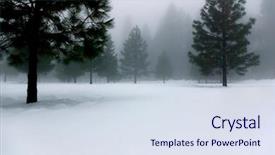  Presentation with winter scene - Slides enhanced with winter scene background and a sky blue colored foreground