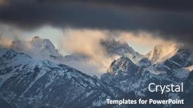  Presentation with scenery - Slides having winter-scenery-of-tatra-mountains background and a ocean colored foreground