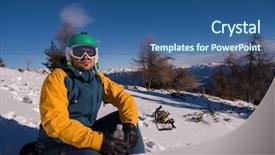  Presentation with winter blue - Audience pleasing slides consisting of winter season with blue backdrop and a ocean colored foreground