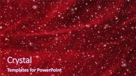  Presentation with sky and rock abstract - Theme featuring winter sky snowflakes and star background and a crimson colored foreground
