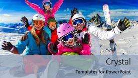  Presentation with snow blizzard in winter - Amazing PPT layouts having winter snow sun and fun backdrop and a light blue colored foreground