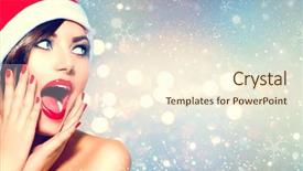  Presentation with indian woman face beauty - Amazing PPT layouts having winter snow wide background backdrop and a cream colored foreground