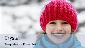  Presentation with winter - PPT theme enhanced with winter snow winter fun - lovely background and a  colored foreground