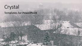  Presentation with winter storm - PPT layouts consisting of winter snowstorm blizzard snow storm background and a light gray colored foreground