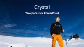  Presentation with winter sports - Cool new theme with winter-sports-young-man-walking backdrop and a black colored foreground