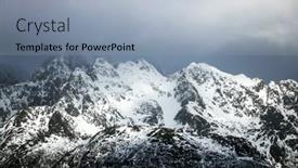  Presentation with europe - PPT theme featuring winter-stormy-landscape-over-lofoten background and a light blue colored foreground