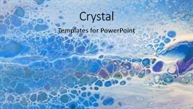  Presentation with abstract - Slide set consisting of scratch cards - acrylic colors colorful blots abstract background and a light blue colored foreground