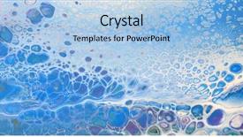  Presentation with abstract teal color - Beautiful theme featuring scratch cards - acrylic colors colorful blots abstract backdrop and a light blue colored foreground