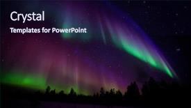  Presentation with finland - Slide set featuring beautiful northern lights in lapland background and a wine colored foreground