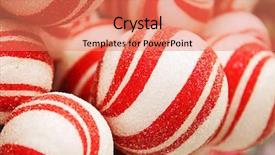  Presentation with christmas candy - Colorful presentation enhanced with christmas candy backdrop and a coral colored foreground