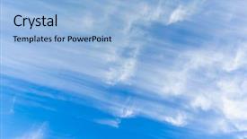  Presentation with fall leaves - Beautiful presentation featuring leaves against a cloudy blue backdrop and a light blue colored foreground