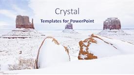  Presentation with arizona - Colorful slides enhanced with winter the mittens and merrick butte monument valley national park utah-arizona usa backdrop and a sky blue colored foreground