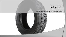  Presentation with thorn - Presentation design consisting of winter thorn wheel isolated on white background and a light gray colored foreground