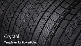  Presentation with tyre - PPT layouts enhanced with winter tires close-up tyre background background and a dark gray colored foreground