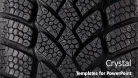  Presentation with tires - Amazing PPT layouts having winter-tires-texture-background-close backdrop and a dark gray colored foreground