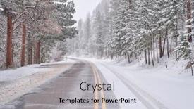  Presentation with rocky mountains - Presentation theme consisting of winter-travel-in-colorado-rocky background and a sky blue colored foreground