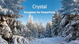  Presentation with mountains - Amazing PPT theme having winter tree - frosty and sunny day is backdrop and a teal colored foreground