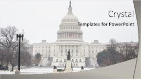  Presentation with capitol - Amazing PPT layouts having winter-washington-dc-us-capitol backdrop and a white colored foreground