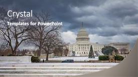  Presentation with winter - Presentation having winter-washington-dc-us-capitol background and a ocean colored foreground