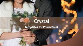  Presentation with wedding - Audience pleasing slides consisting of winter wedding outdoors in even backdrop and a tawny brown colored foreground