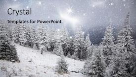  Presentation with winter wonderland - Theme featuring winter wonderland - christmas background background and a lemonade colored foreground