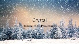  Presentation with winter wonderland - Amazing PPT theme having winter wonderland - christmas background backdrop and a lemonade colored foreground