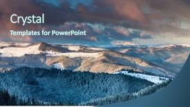  Presentation with winter wonderland - Colorful PPT layouts enhanced with divide - hole paper torn paper piece backdrop and a dark gray colored foreground