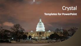  Presentation with united states - Colorful presentation enhanced with wintertime - united states of america backdrop and a tawny brown colored foreground