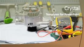  Presentation with wire auto - Audience pleasing slides consisting of new build with wooden truss backdrop and a tawny brown colored foreground.