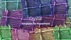  Presentation with elements - PPT theme featuring wire background made up of real wire fence elements background and a ocean colored foreground