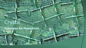  Presentation with elements - Cool new presentation with wire background made up of real wire fence elements backdrop and a ocean colored foreground