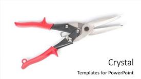  Presentation with red black and white - Slide deck with wire cutter pliers with red background and a white colored foreground