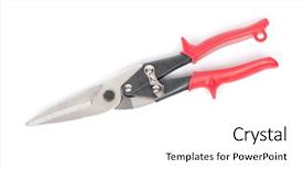  Presentation with meeting red white blue - Audience pleasing presentation consisting of wire cutter pliers with red backdrop and a white colored foreground