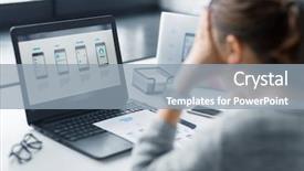  Presentation with web design - Presentation design having wireframe - app design technology and failure background and a light blue colored foreground