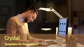  Presentation with web development - Presentation theme with wireframe - software development business deadline background and a tawny brown colored foreground