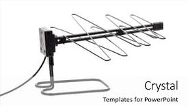  Presentation with antenna - Cool new presentation with wireless antennas - tv antenna backdrop and a white colored foreground