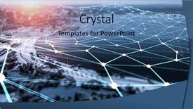  Presentation with wireless communication - Slides enhanced with wireless communication and networking background and a teal colored foreground