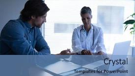  Presentation with female hospital patient - Beautiful PPT layouts featuring wireless communication technology medical - front view of mature caucasian backdrop and a teal colored foreground