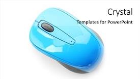  Presentation with optical communication - Presentation design consisting of wireless computer mouse on white background and a white colored foreground