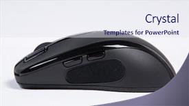  Presentation with wireless sensor communication - Presentation having wireless computer mouse side view background and a  colored foreground