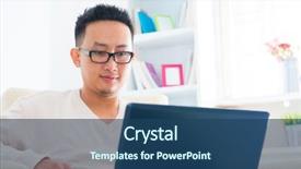  Presentation with notebook - Beautiful presentation theme featuring wireless computing - southeast asian male using notebook backdrop and a ocean colored foreground