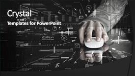  Presentation with wireless communication concept - Presentation with wireless connection 3d rendering concept background and a dark gray colored foreground