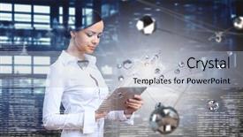  Presentation with high tech - Amazing slide deck having wireless connection and high tech technologies backdrop and a light blue colored foreground