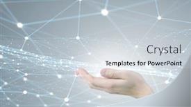  Presentation with wireless - Beautiful PPT layouts featuring wireless connection futuristic concept backdrop and a lemonade colored foreground