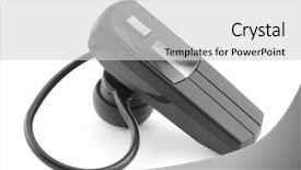  Presentation with wireless - Presentation with wireless headset background and a light gray colored foreground