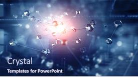  Presentation with interaction - Cool new presentation theme with wireless-interaction-and-connection-mixed backdrop and a navy blue colored foreground