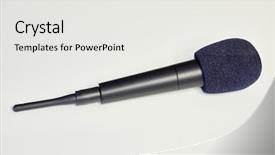  Presentation with radio - PPT theme featuring  background and a  colored foreground