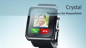  Presentation with blue video - Theme with electronics wireless network - modern technology communication object background and a light blue colored foreground